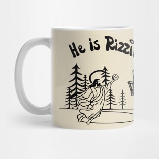 Funny slogan easter he is rizzen Mug